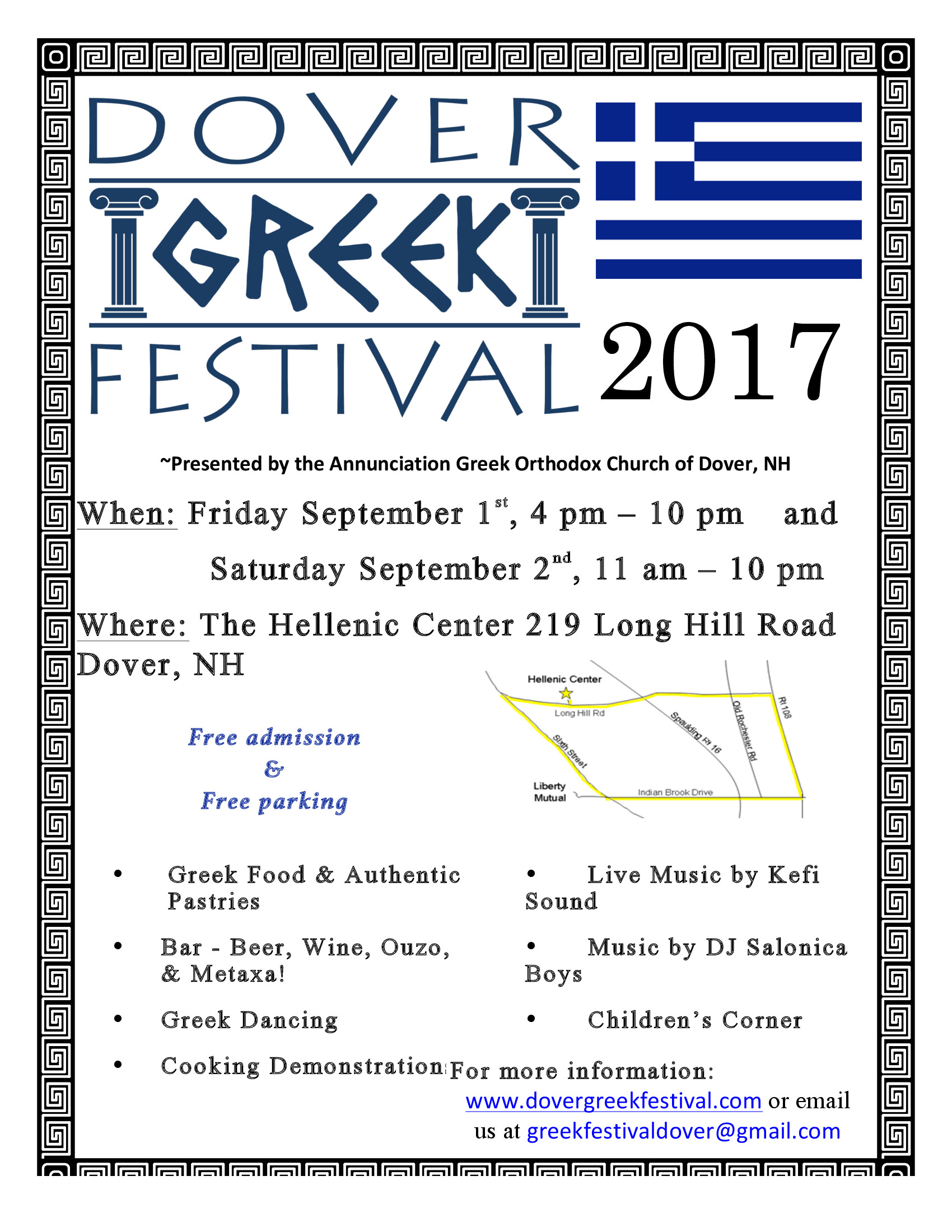 Dover NH Greek Festival at the Annunciation Greek Orthodox Church