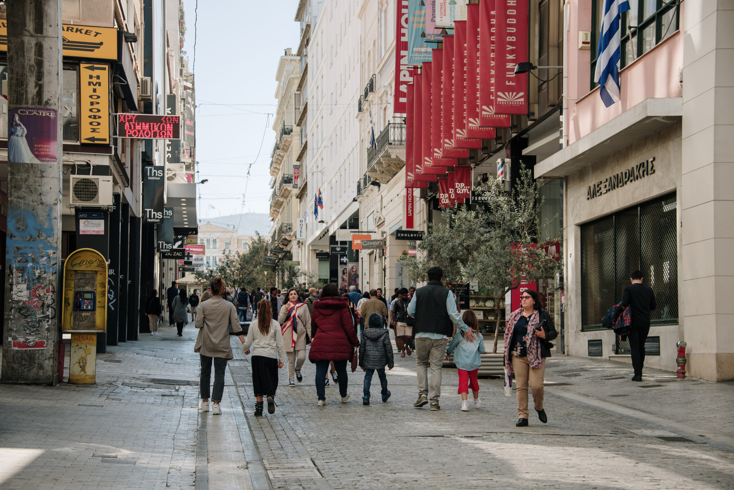 Go Shopping on Ermou Street in Athens