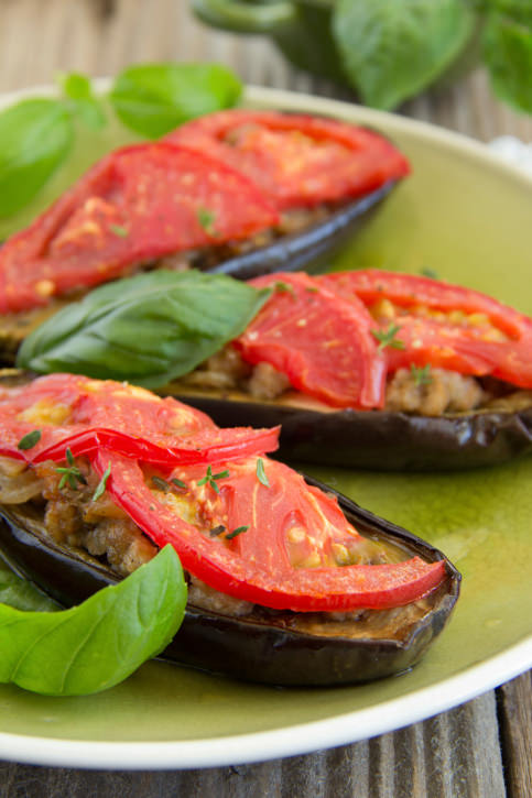 Recipe for Greek Style Stuffed Eggplant