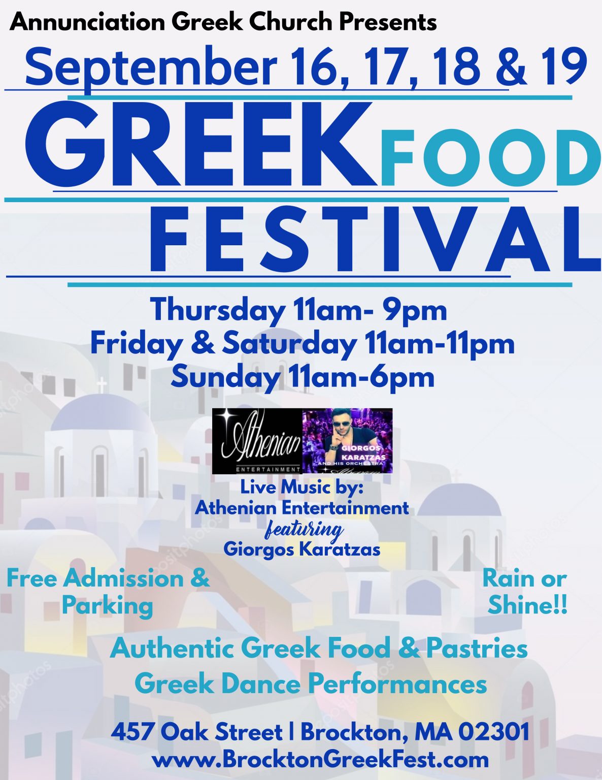 Brockton MA Greek Festival at Annunciation Greek Orthodox Church