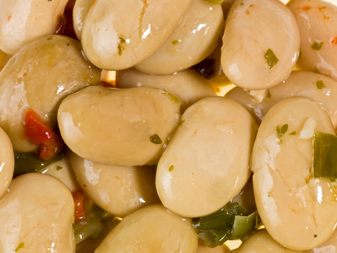 Lima Bean Beet Salad with Smoked Herring