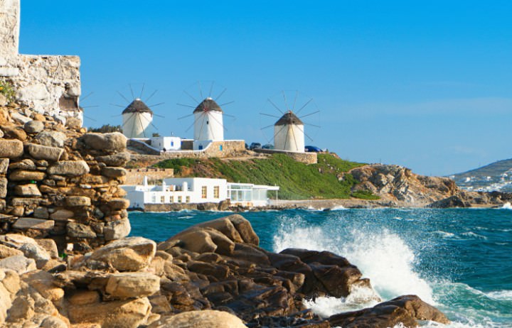 Mykonos island in Greece