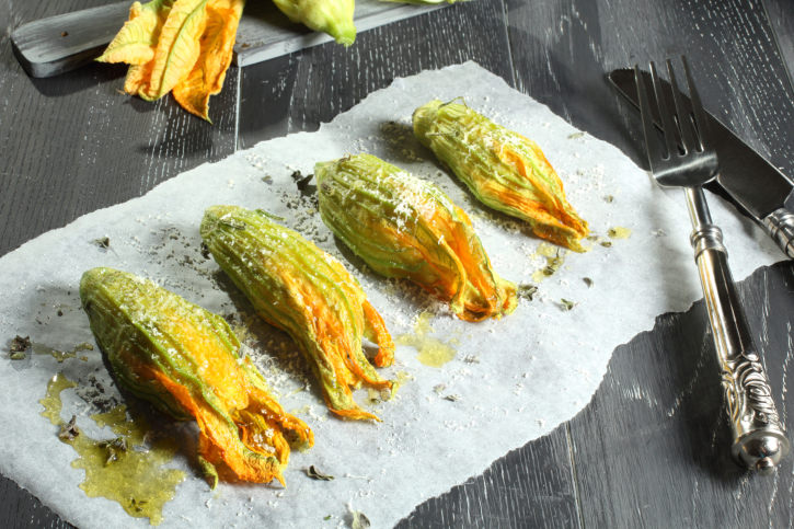 zucchini flower stuffed