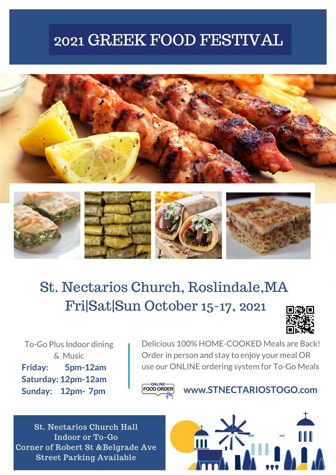 Roslindale MA Greek Festival at St. Nectarios Greek Orthodox Church