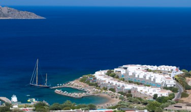 Elounda bay at Crete island in Greece