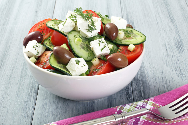 cucumber salad with feta cheese
