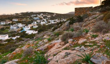 mykonos sunset tourist