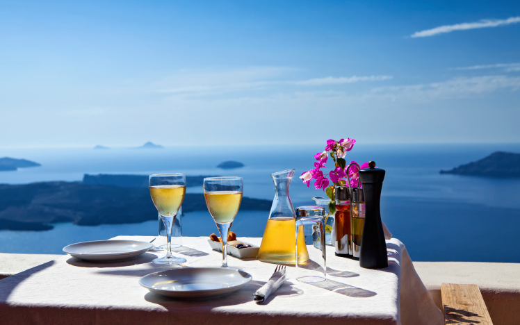 Table above sea for two