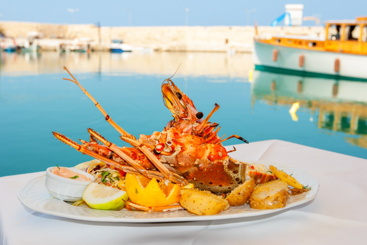 Lobster dish. Greece