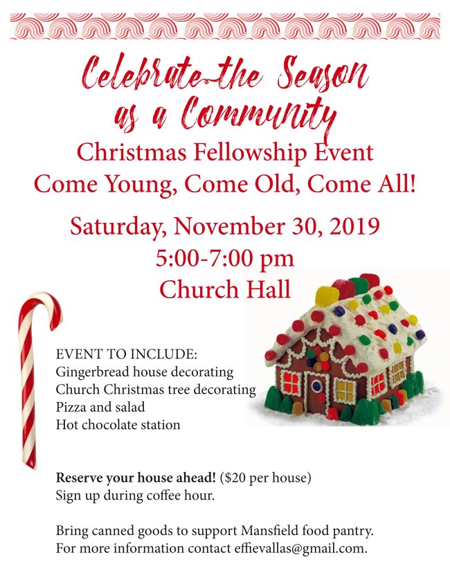 St. Gregory's Christmas Fellowship Event in Mansfield MA