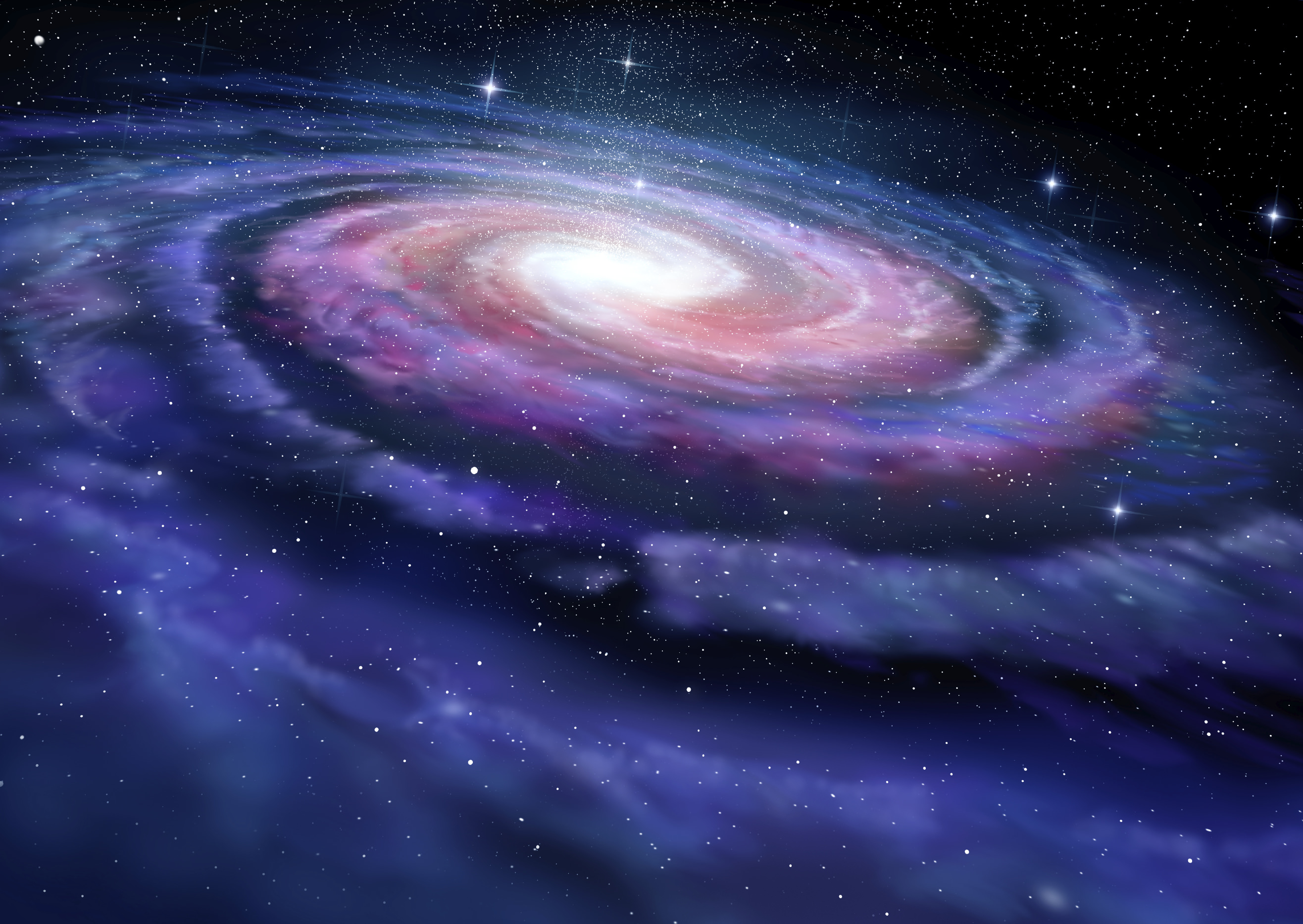 Spiral galaxy, illustration of Milky Way