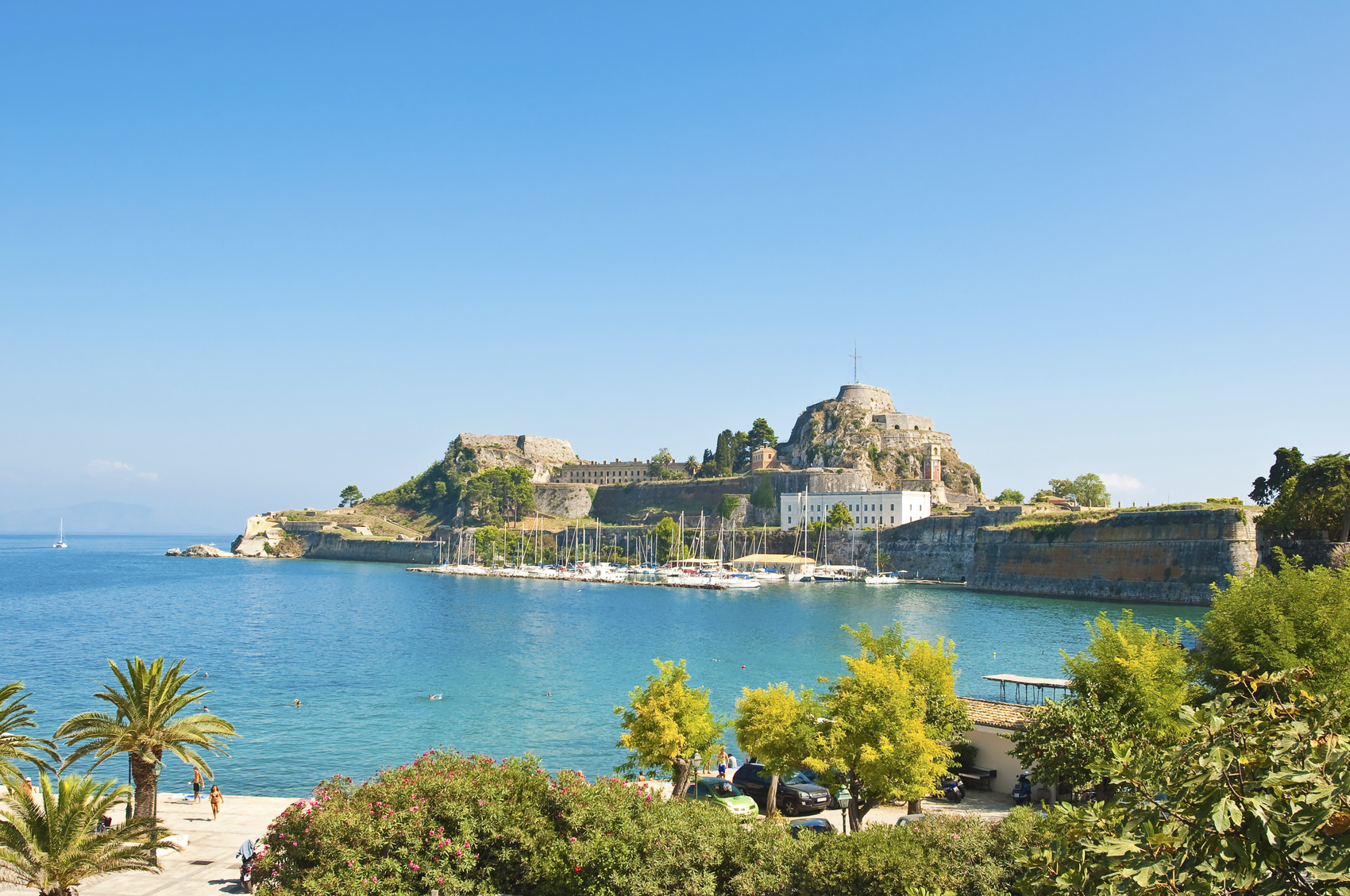 Corfu is the second largest of the Ionian Islands, including its small satellite islands, Greece.