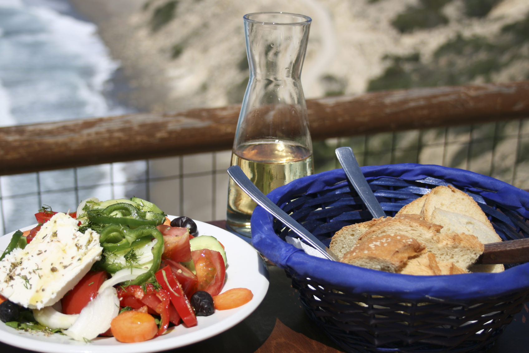 Cretan taverna meal