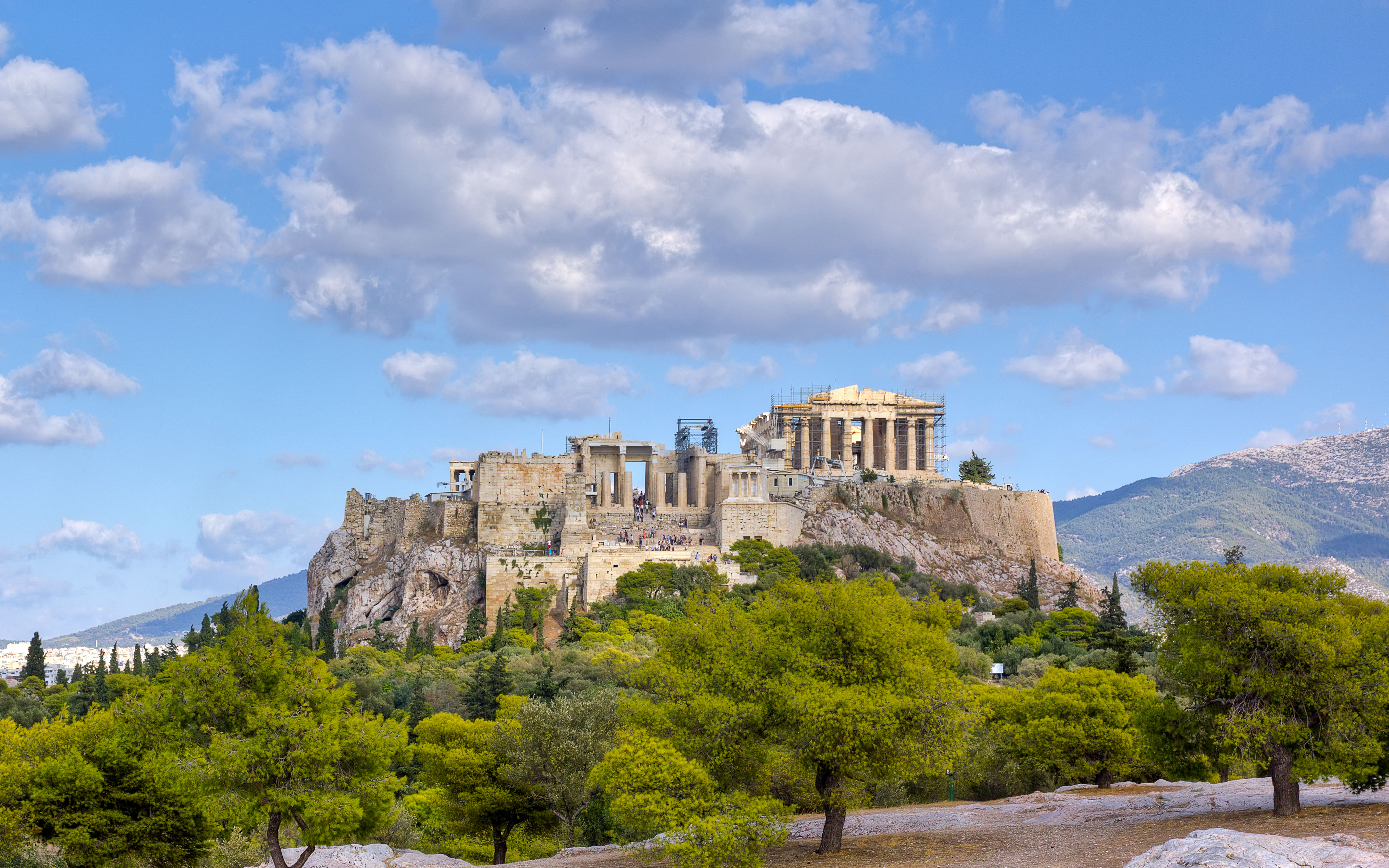 View of Acropolis from Pnyx hill