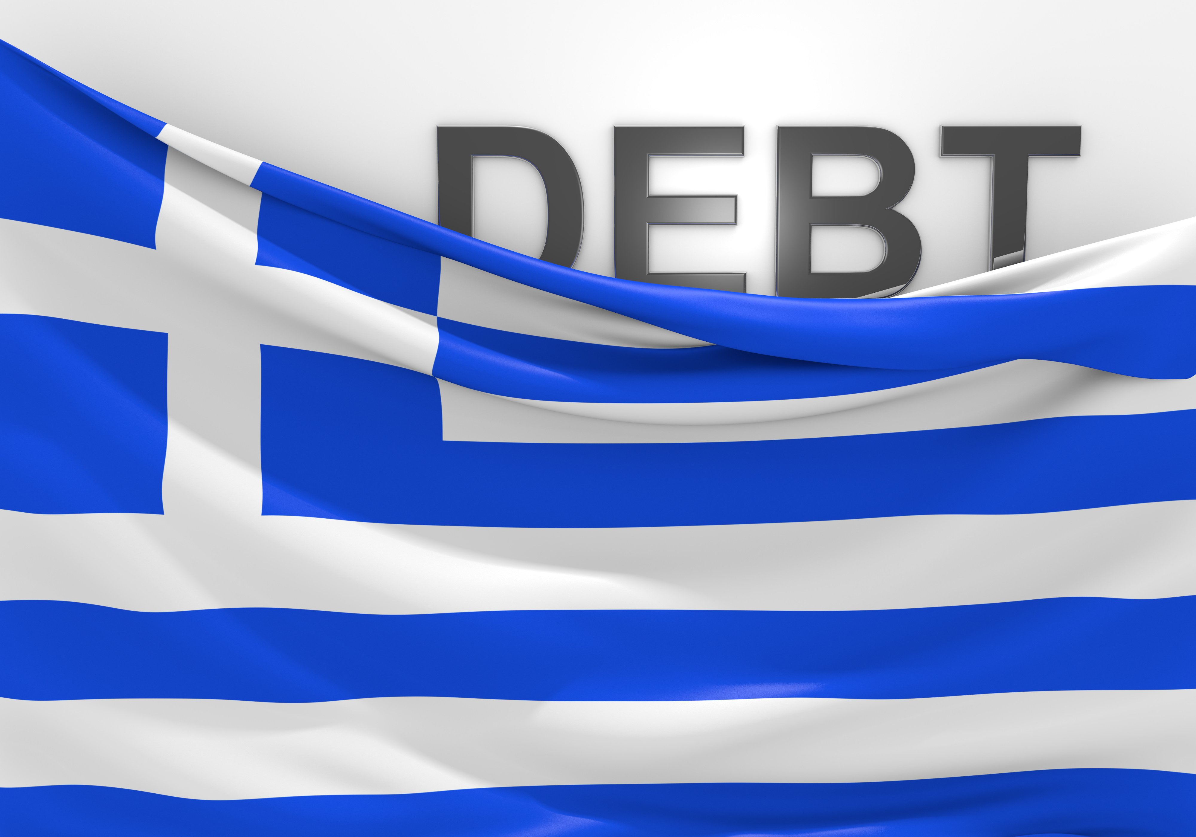 Conceptual image for talking points related to the Greece national debt crisis and bailout.