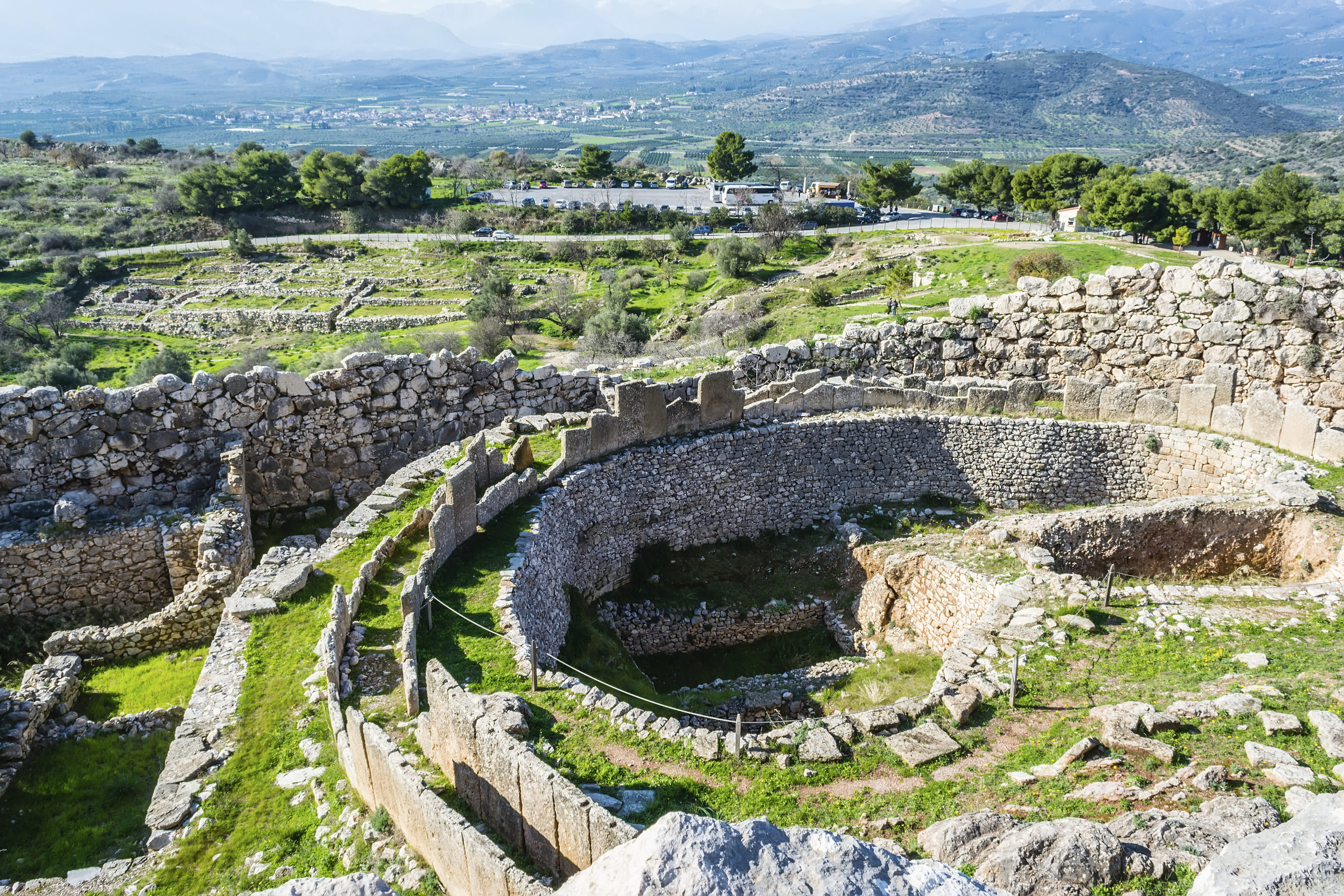 A photo of Mycenae, archaeological place at Greece