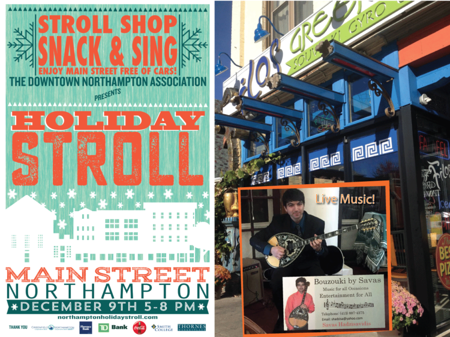 Live Greek Music During the Holiday Stroll Northampton MA