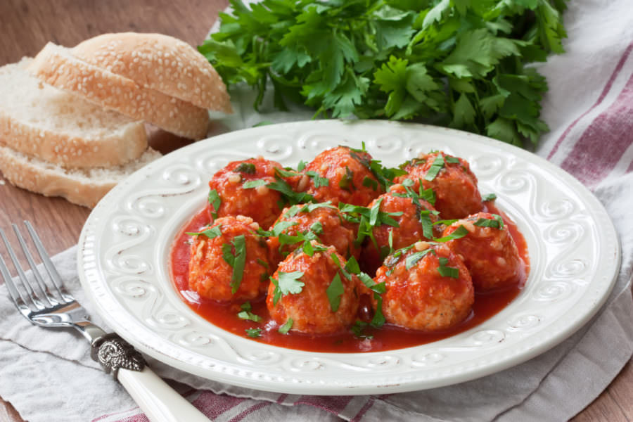 Recipe for Greek Style Meatballs with Bulgur
