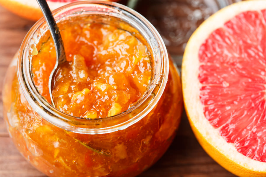 Recipe for Greek Style Grapefruit Marmalade