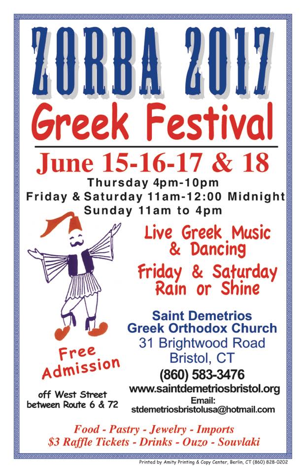 Bristol CT Greek Festival at St Demetrios Greek Church