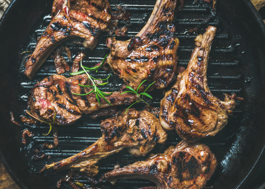 Recipe for Greek Style Grilled Lamb Chops