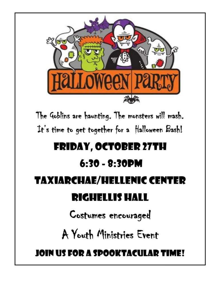 Halloween Party at Taxiarchae Greek Church Watertown MA
