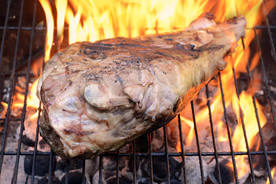 Greek Style Grilled Leg of Lamb