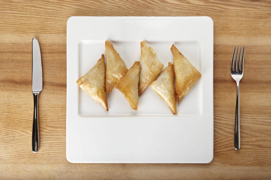 Recipe for Greek Style Mushroom Phyllo Triangles