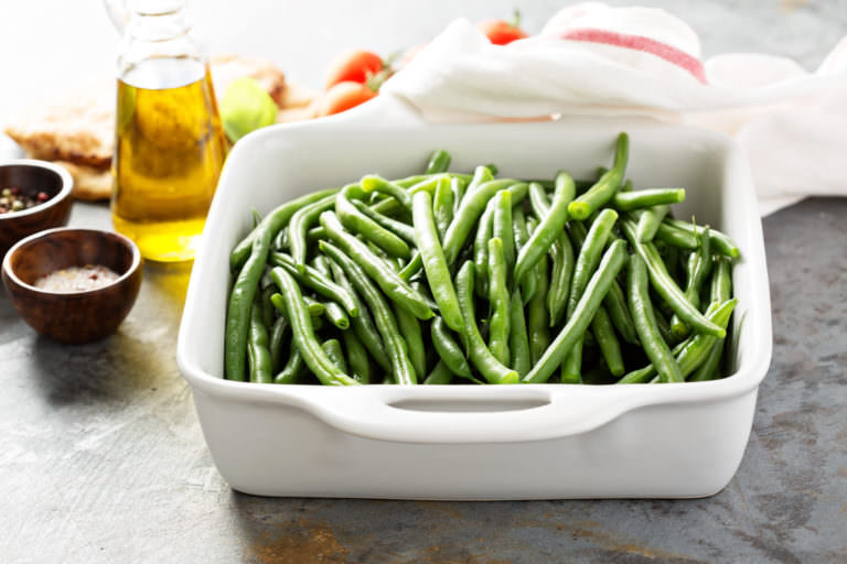 Recipe for Greek Style Green Beans With Grape Leaves