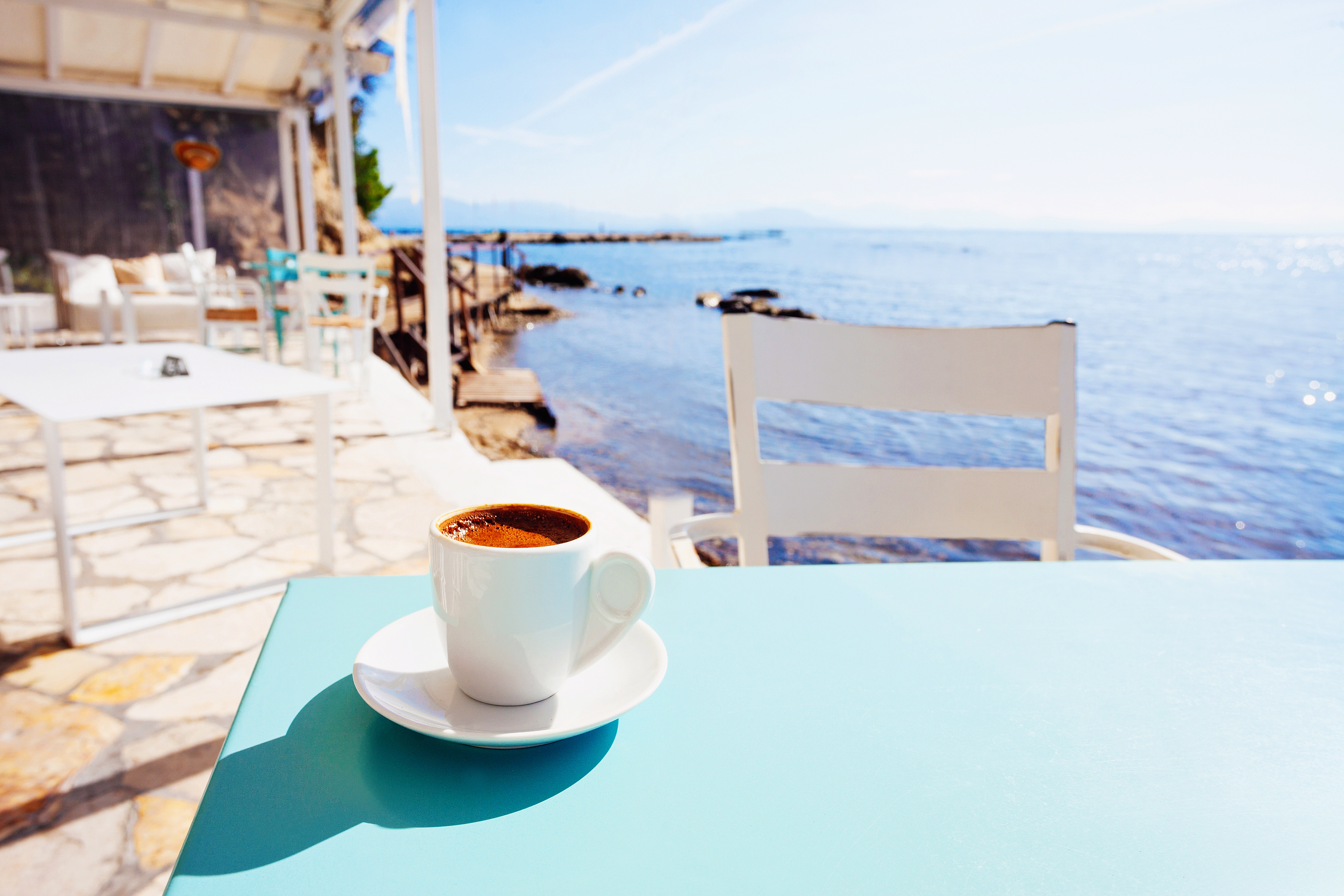 Greek coffee, a popular drink in Greece - Poupadou