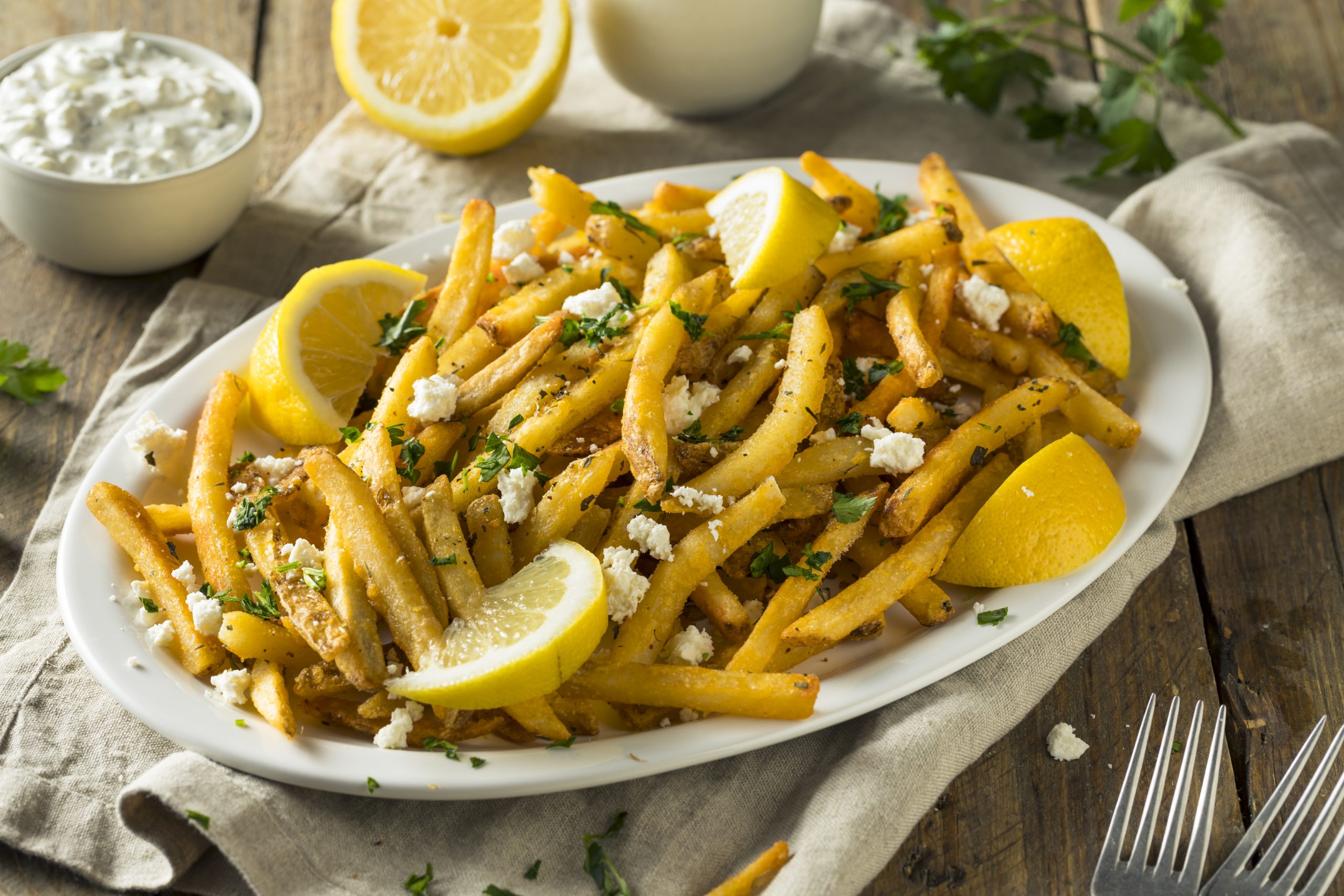 Quick And Easy Loaded Greek Fries Recipe Quick And Easy Loaded Greek Fries Recipe