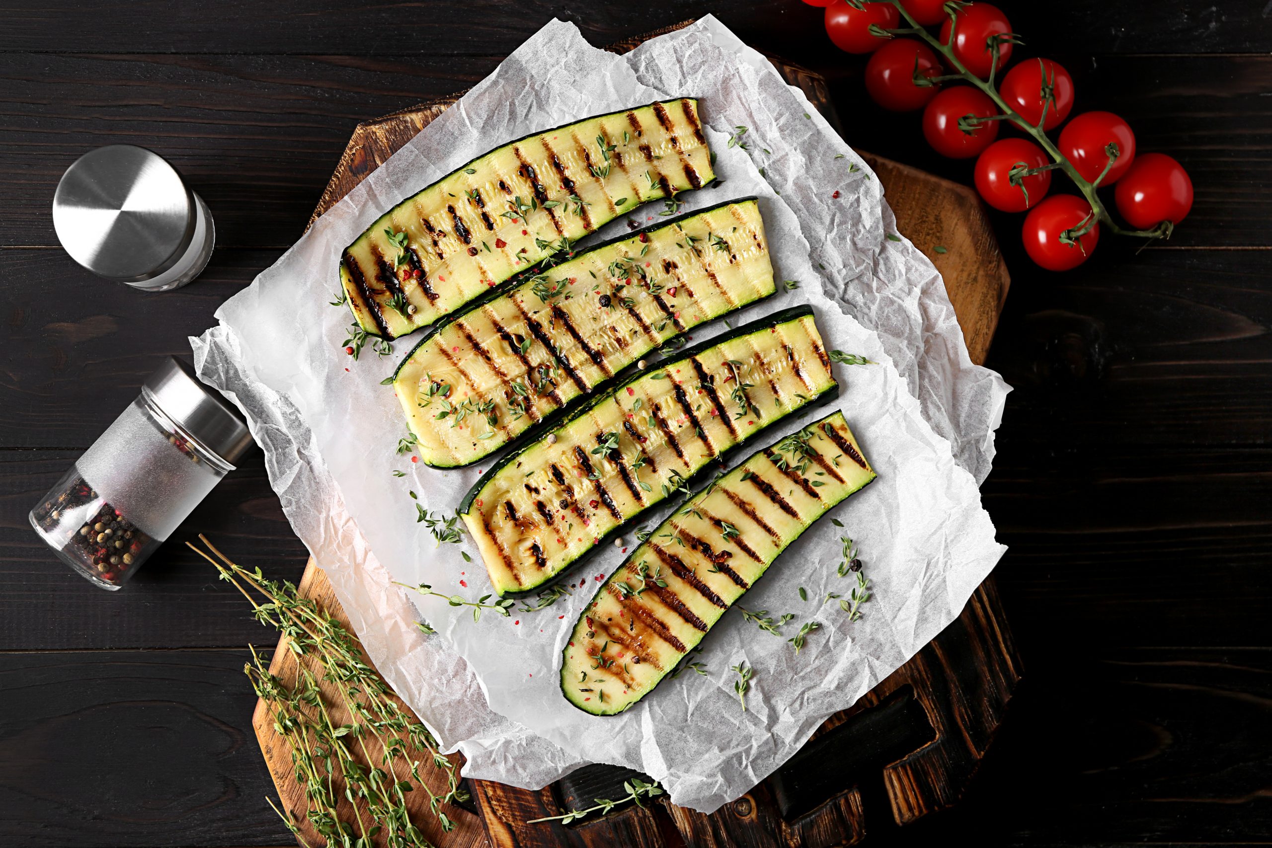 Simple Greek Grilled Zucchini