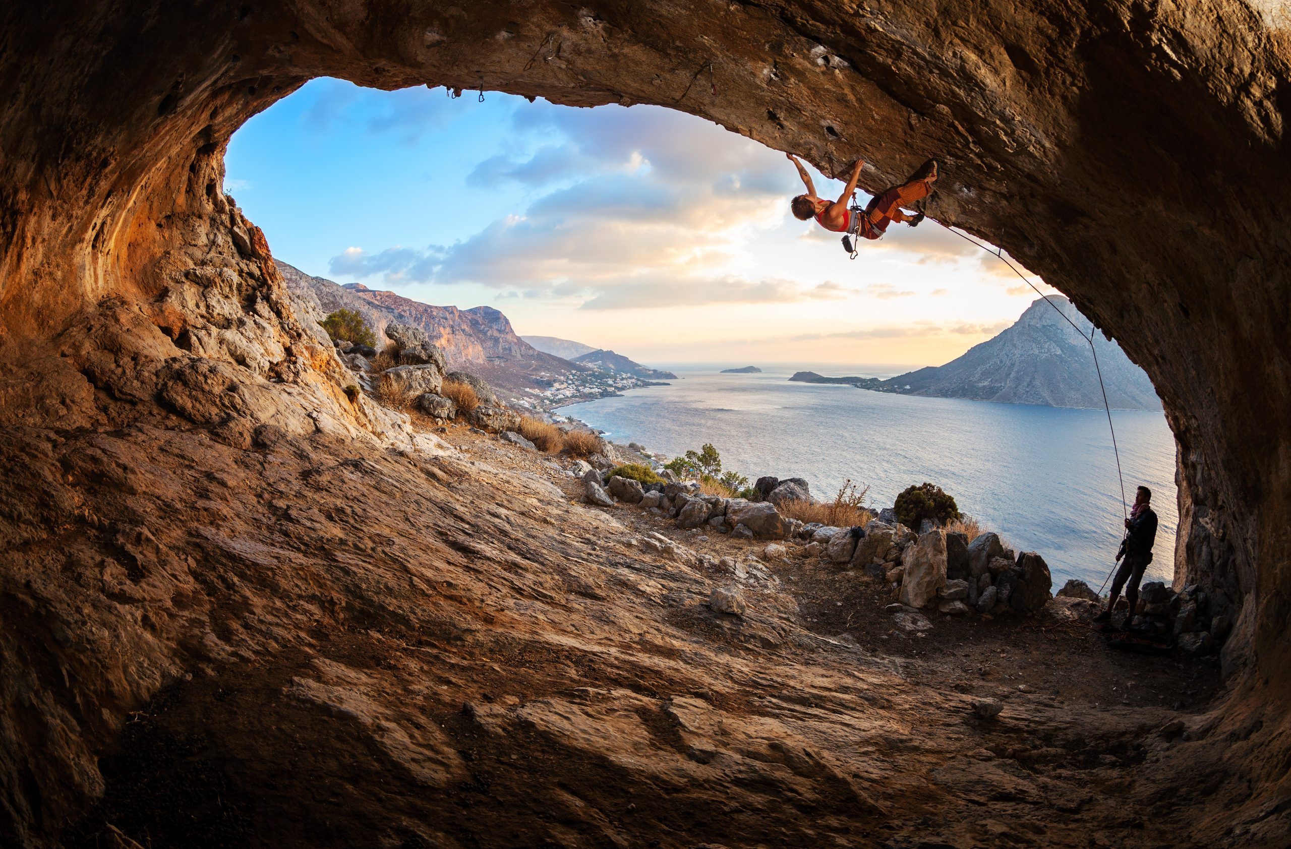 rock climbing background