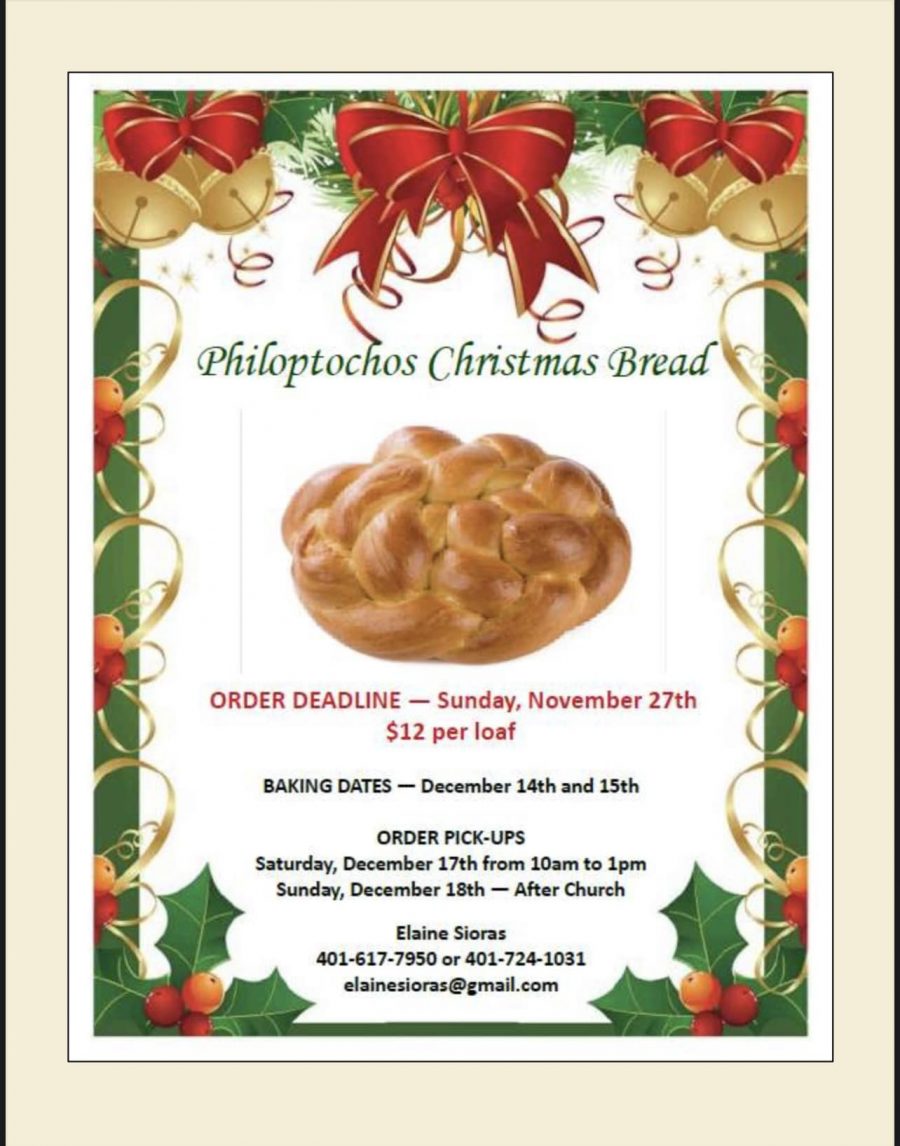 Christmas Bread Sale at Assumption of the Virgin Mary Greek Church